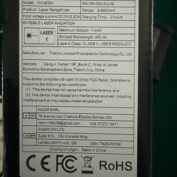 Golf Range Finder With Carry Case New 
In original box - Picture 4 of 8